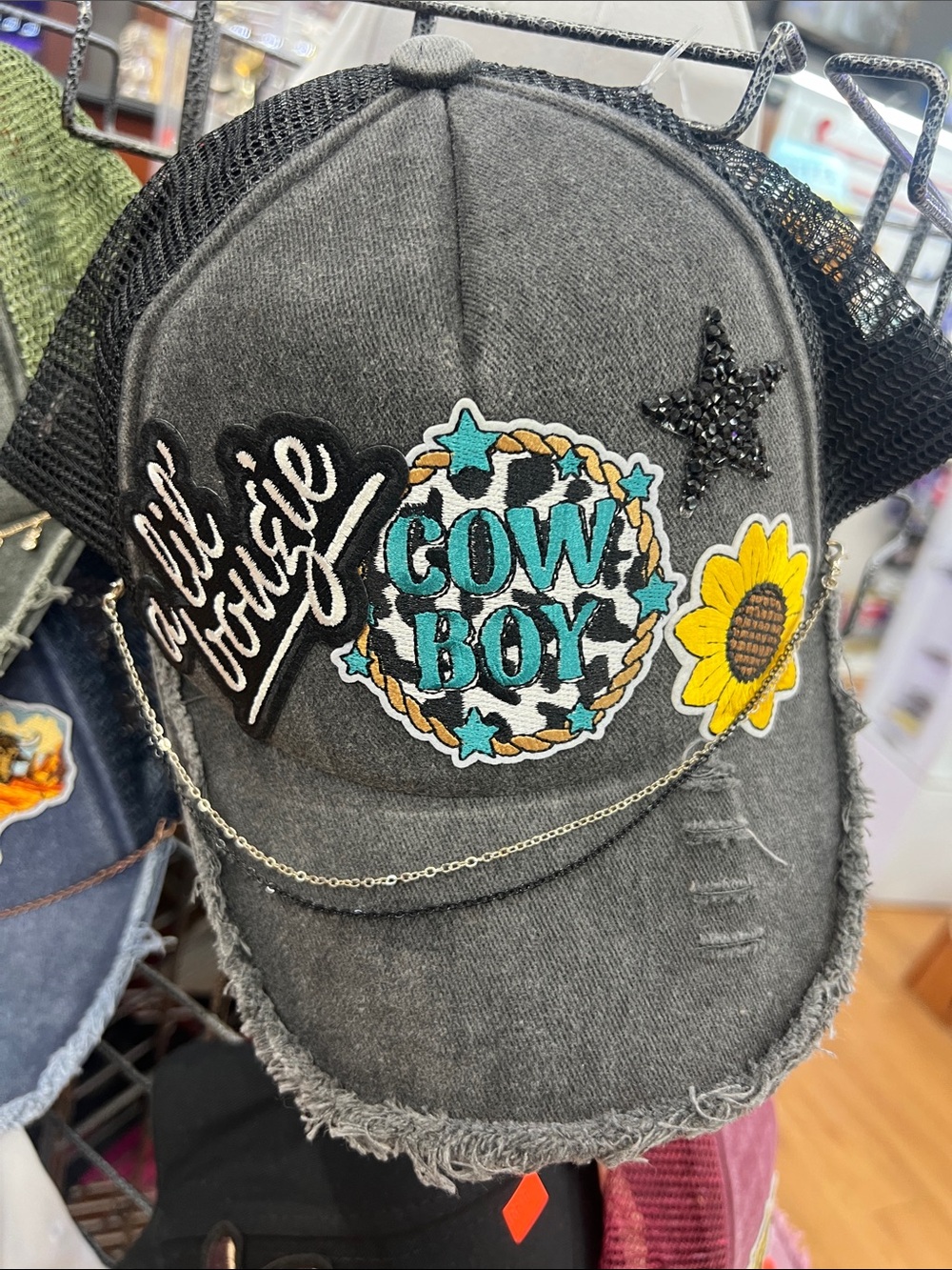 "A lil bougie" cowboy hat for girls